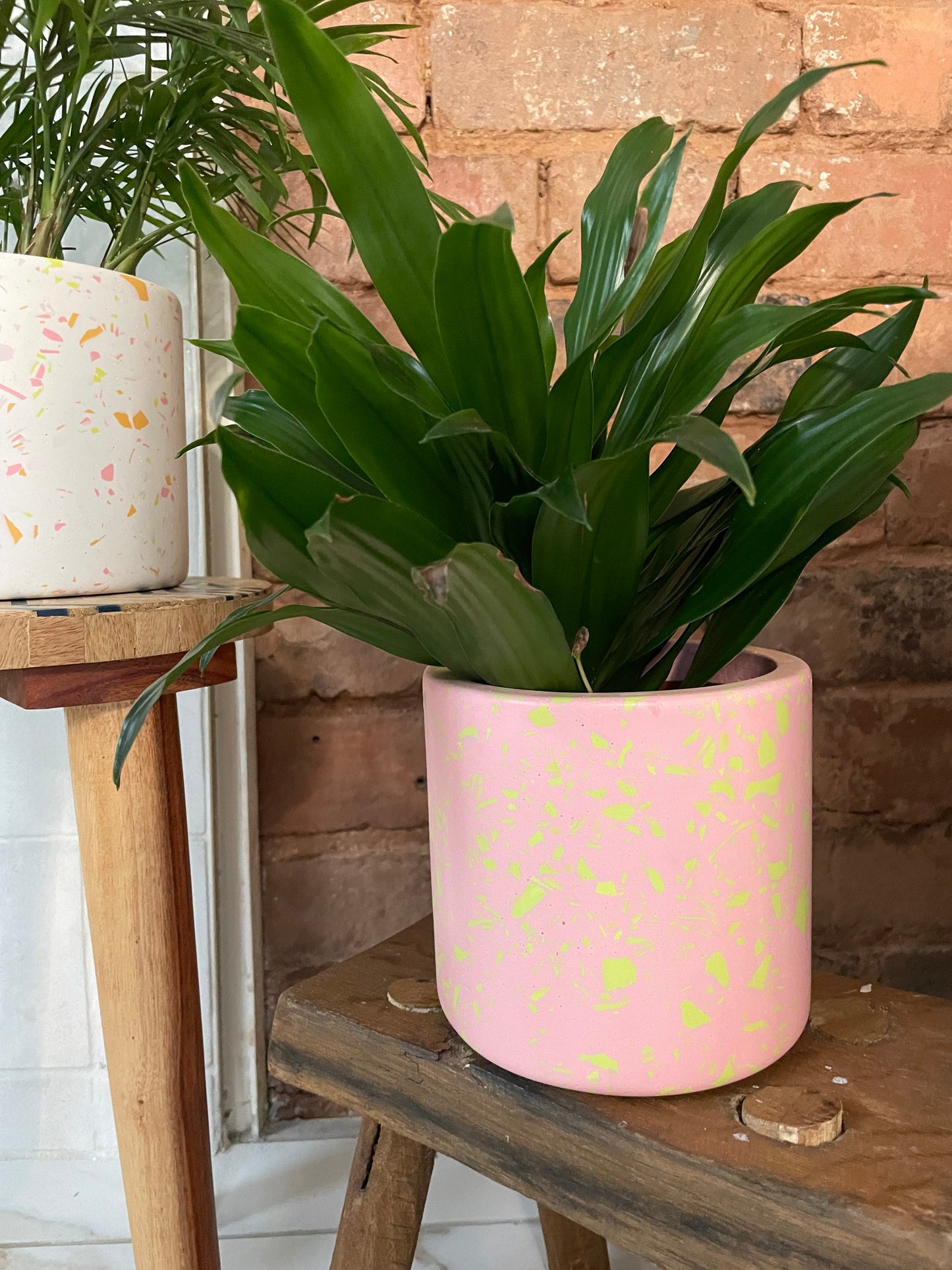 Pink Terrazzo Style Planter