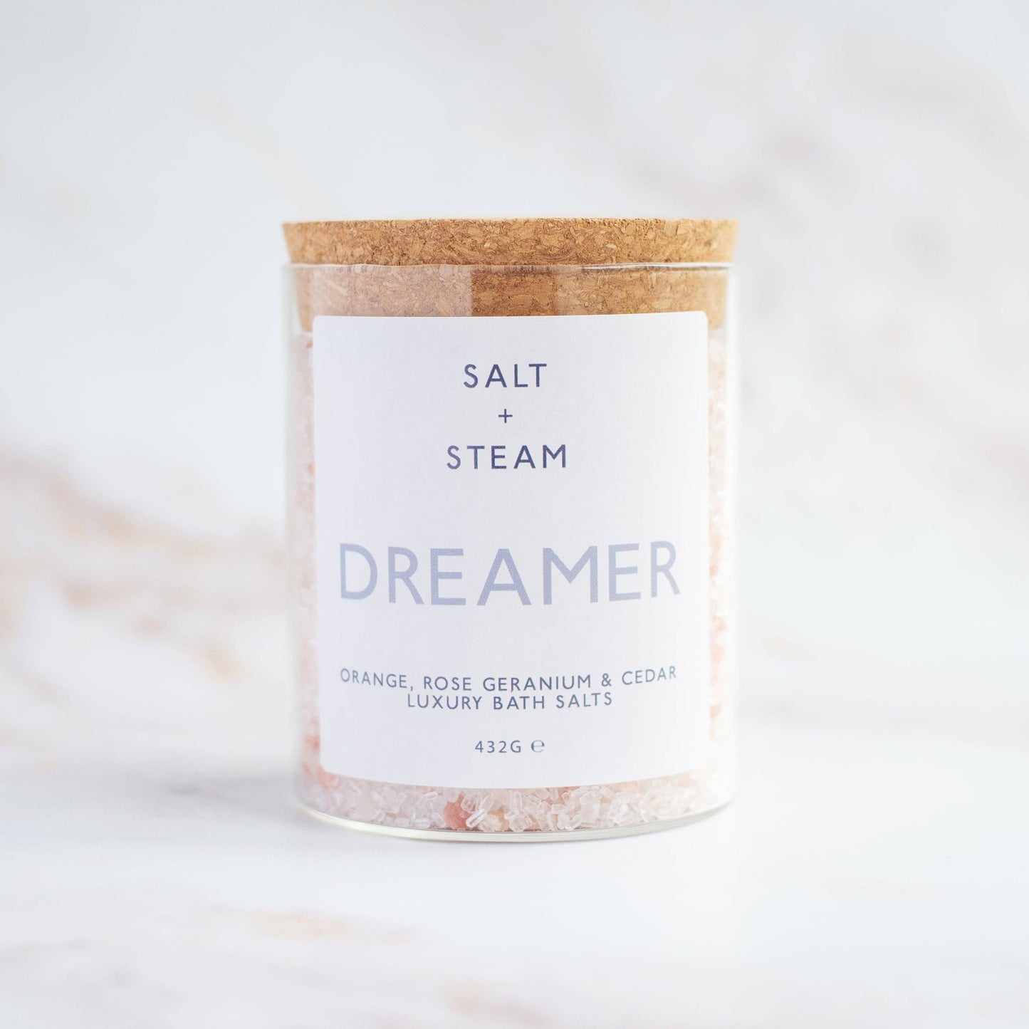 Dreamer bath salts - Orange, Rose Geranium, Cedar & Frankincense