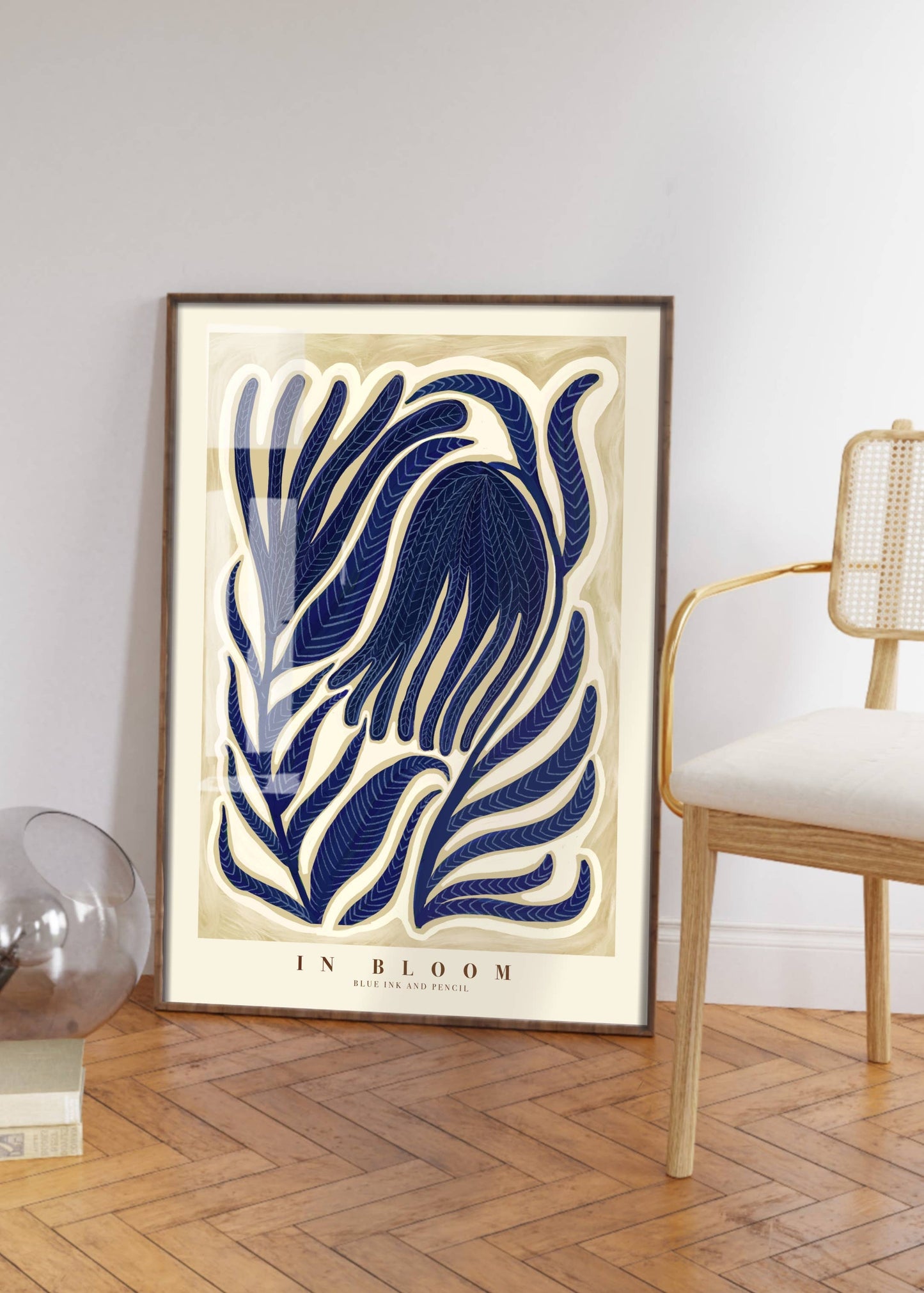 Blue Flower Art Print