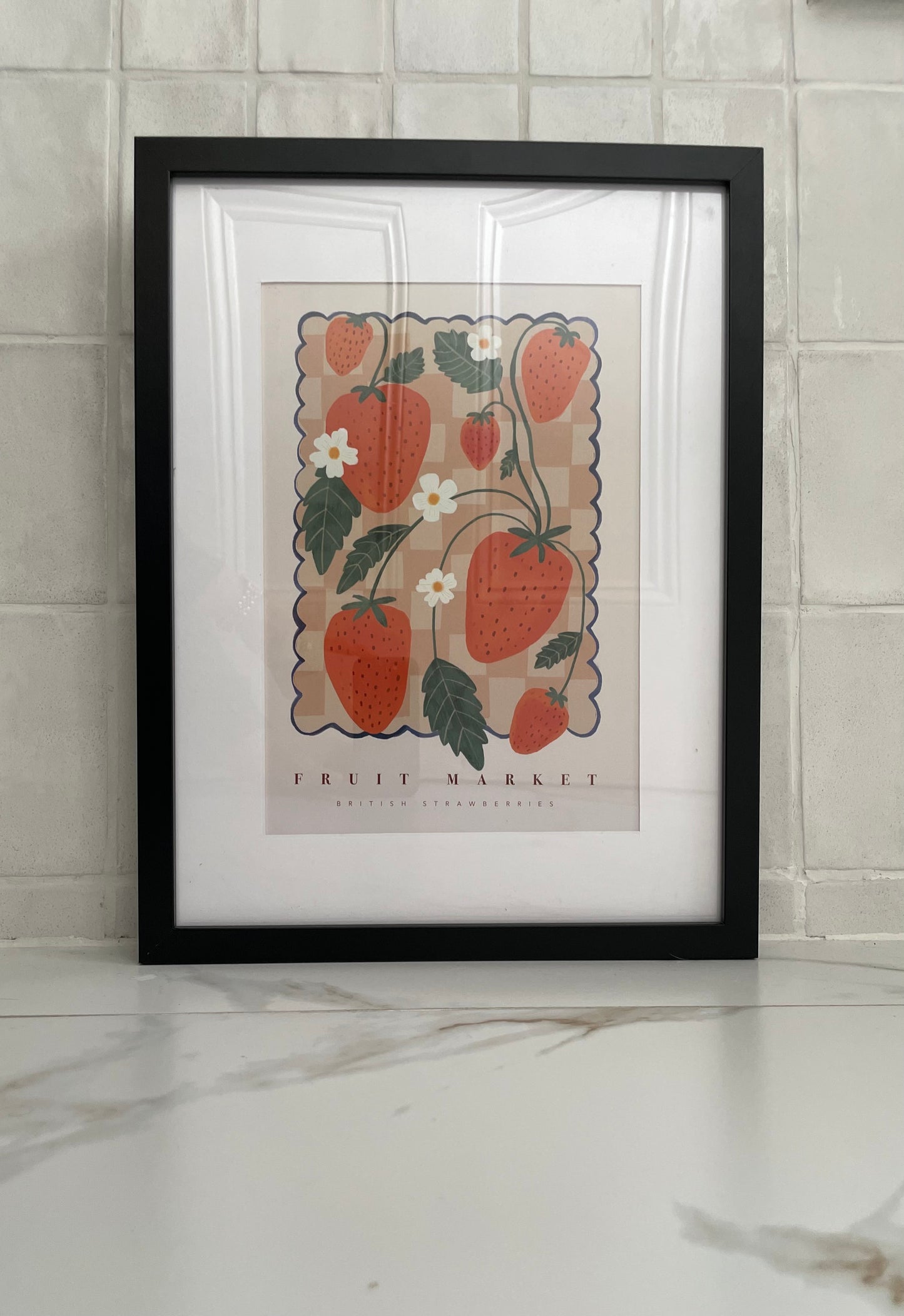 Strawberry Fruit Market Art Print