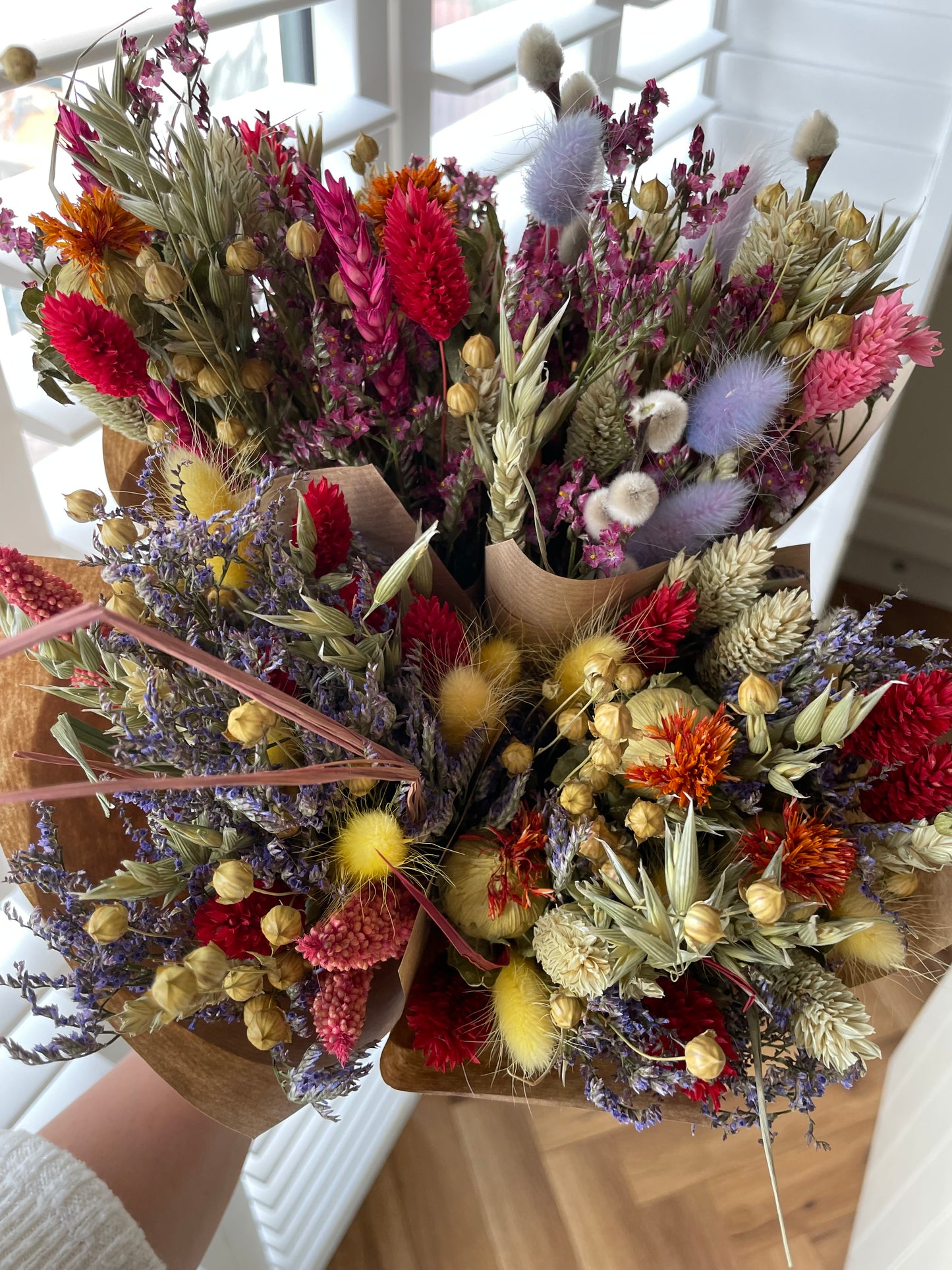 Colourful Dried Flowers Mini Bunch