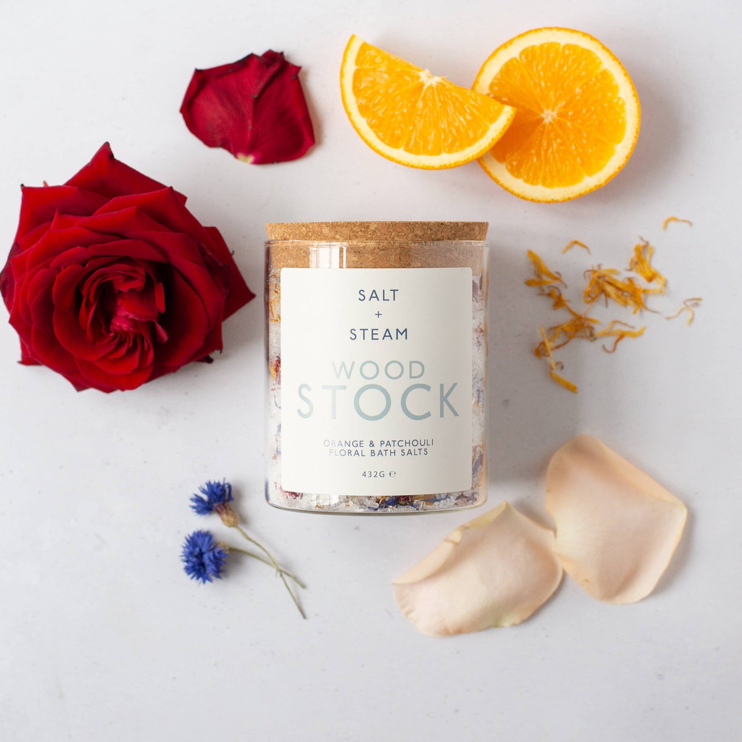 Woodstock bath salts - Orange, Patchouli & Petal