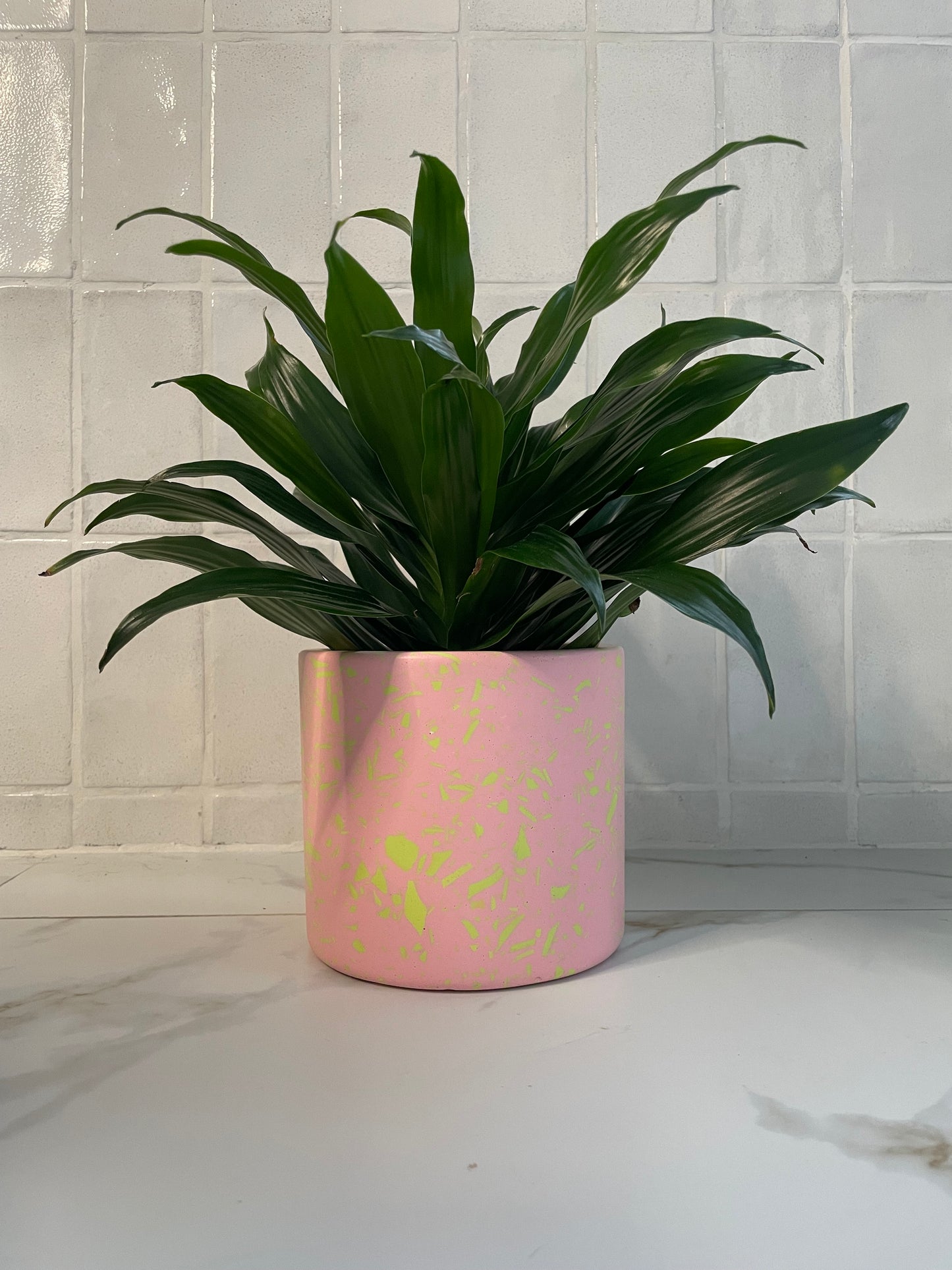 Pink Terrazzo Style Planter