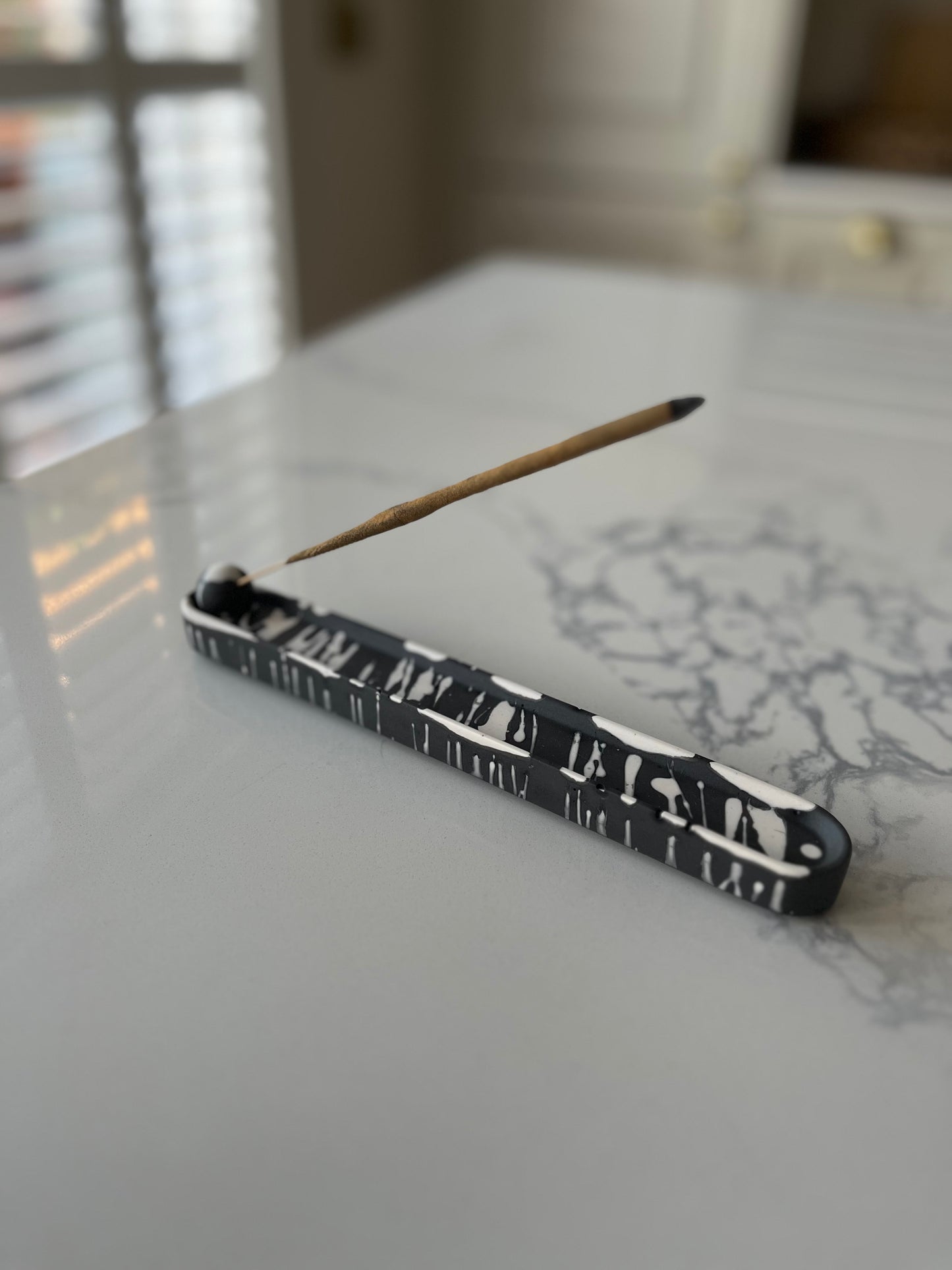 Jesmonite handmade incense holder