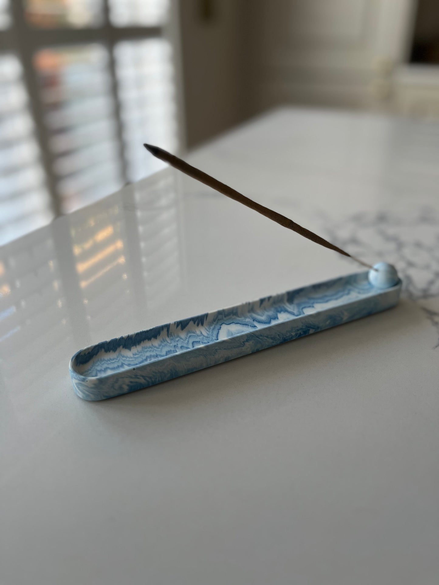 Jesmonite handmade incense holder