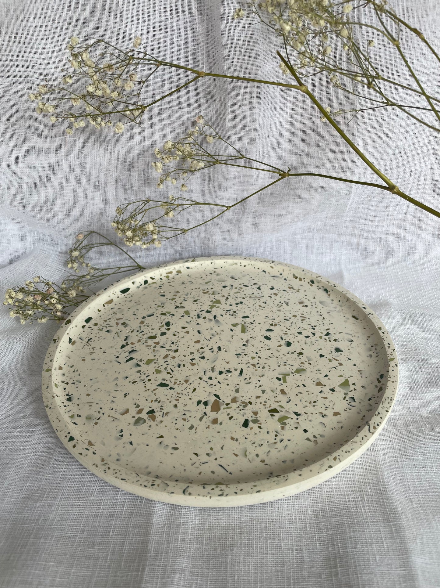 White Terrazzo Style Tray