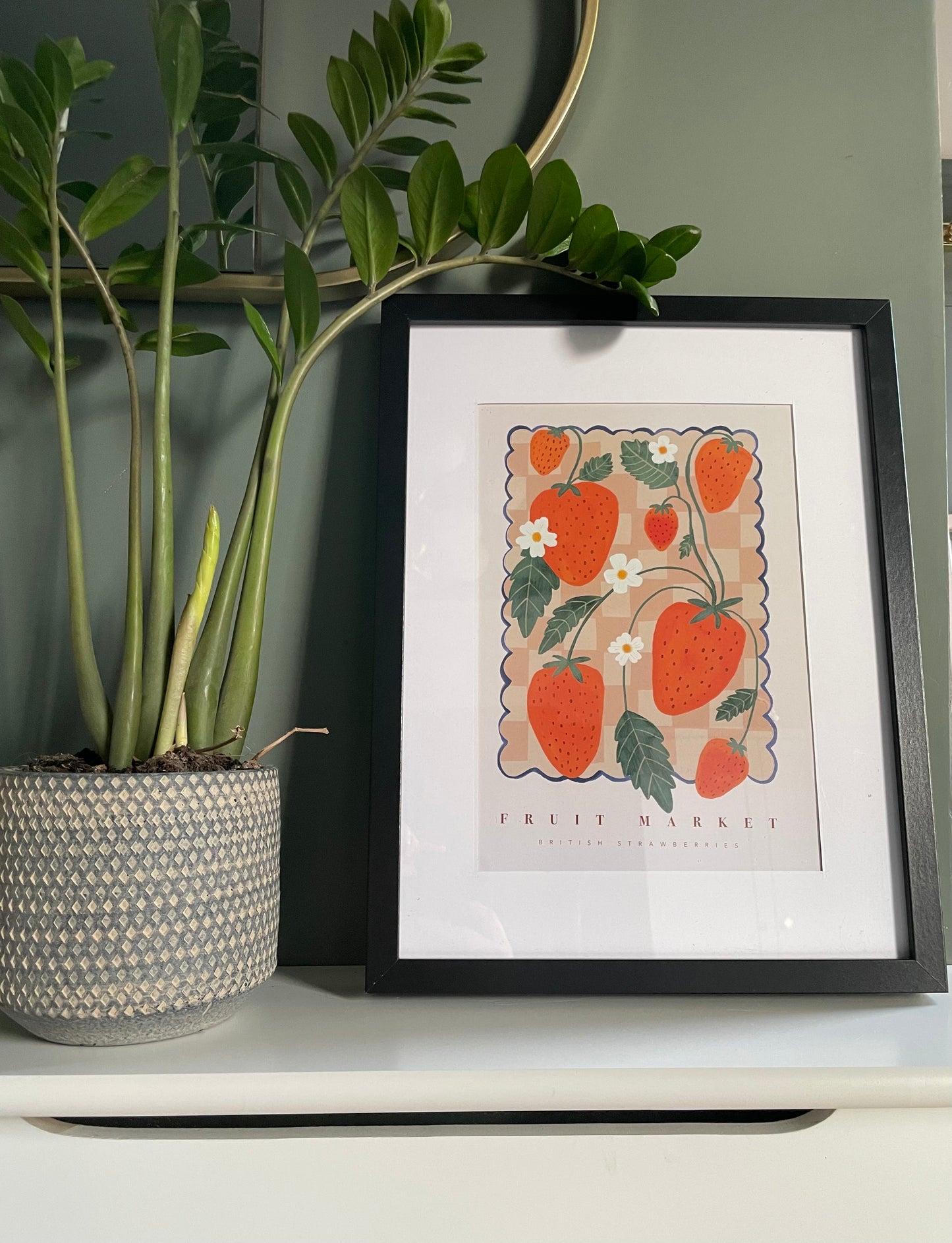 Strawberry Fruit Market Art Print