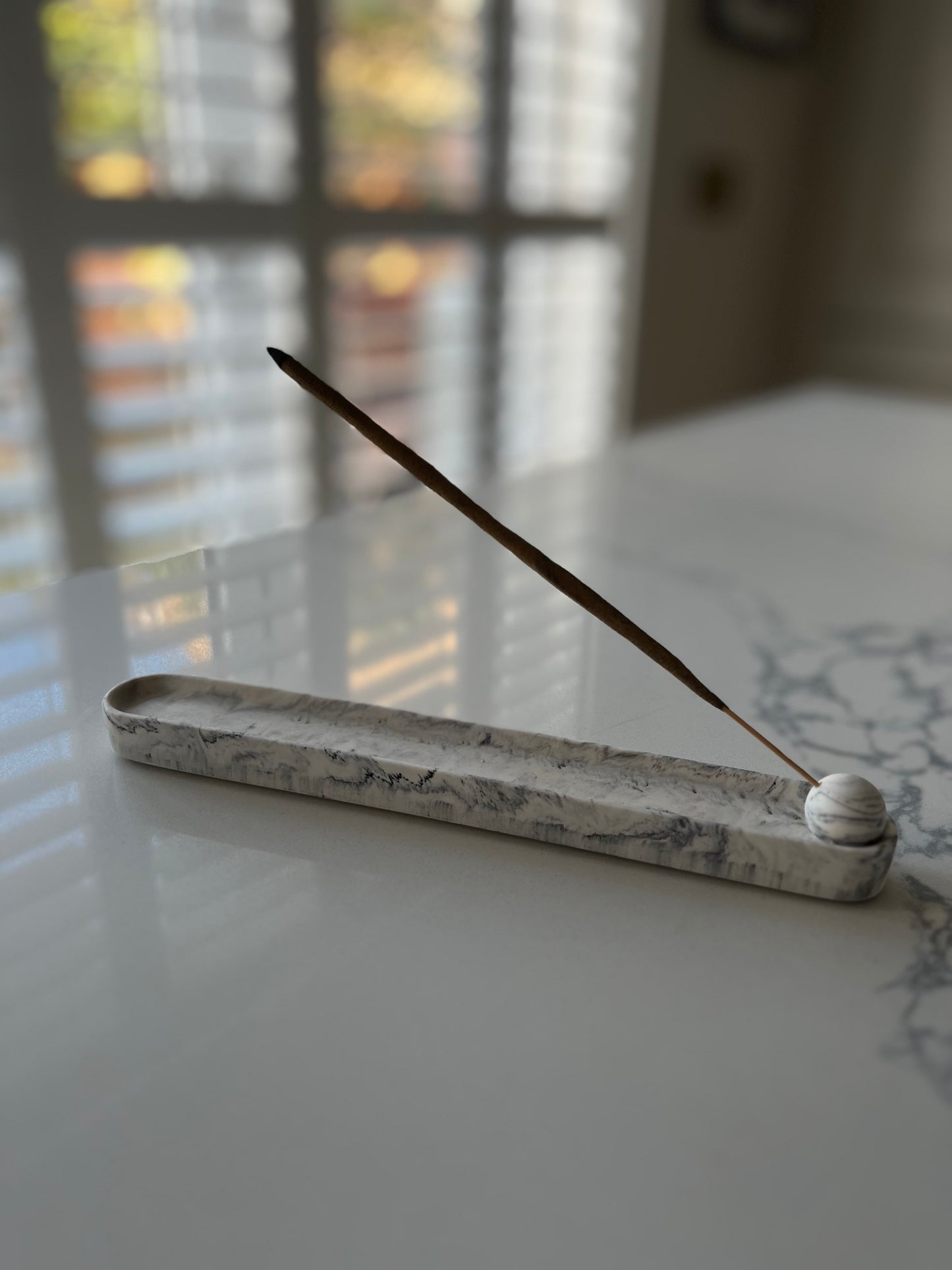 Jesmonite handmade incense holder