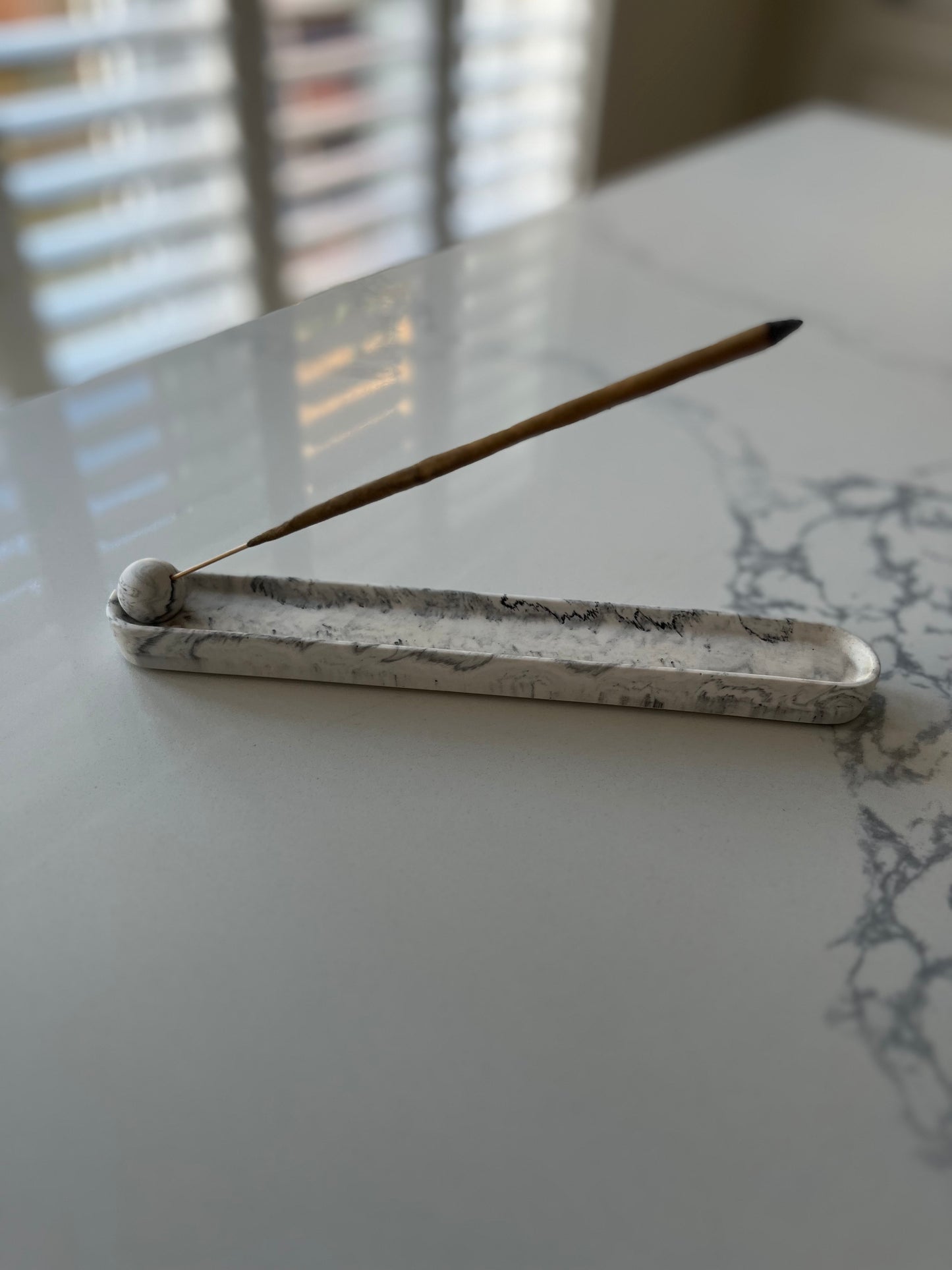 Jesmonite handmade incense holder