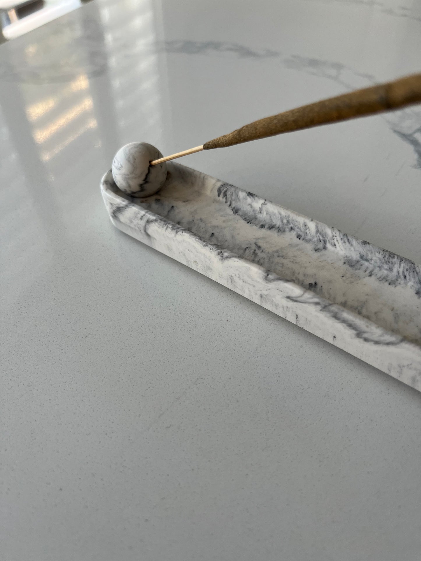 Jesmonite handmade incense holder