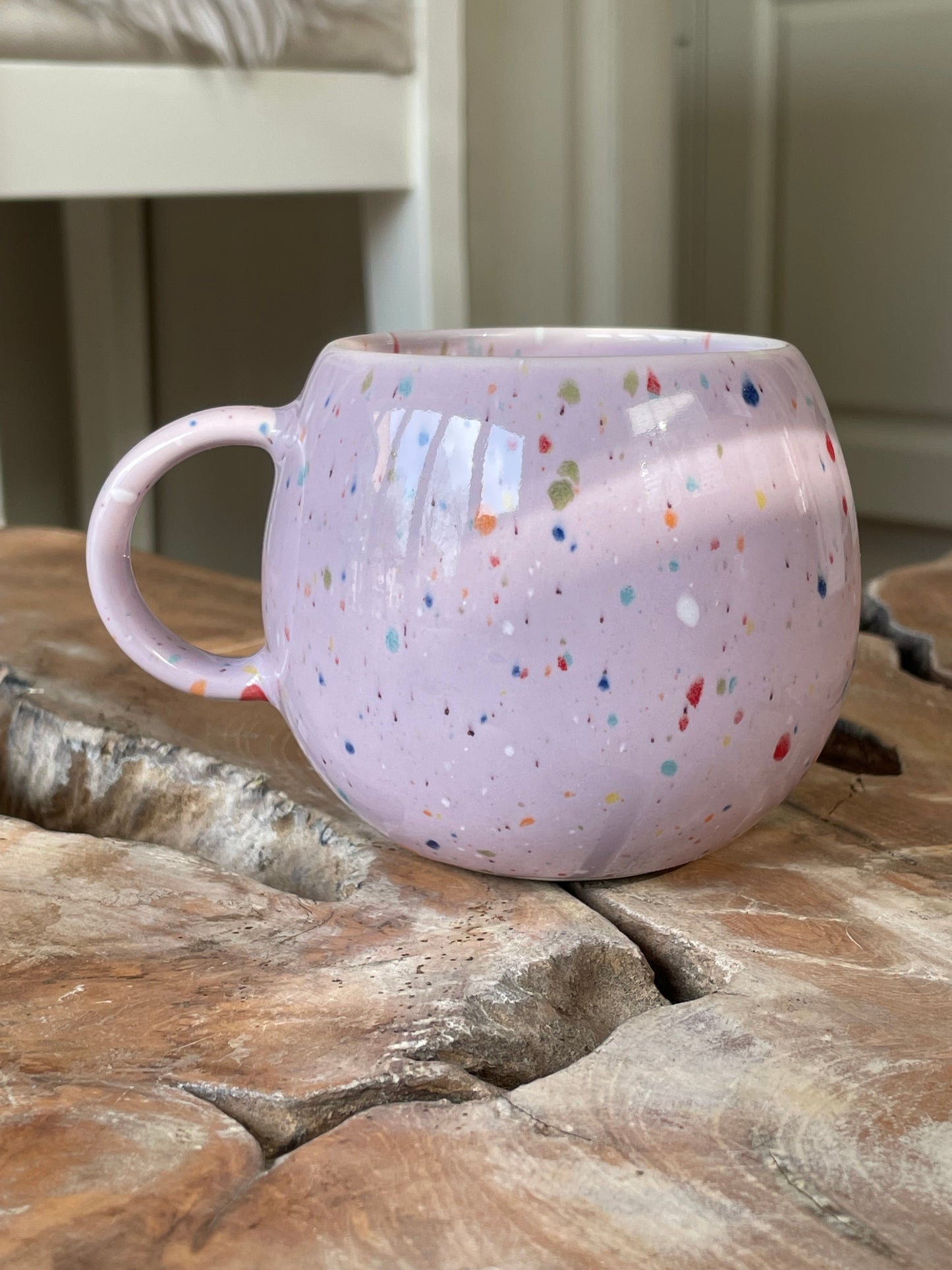 Ball Mug with Splatter pattern