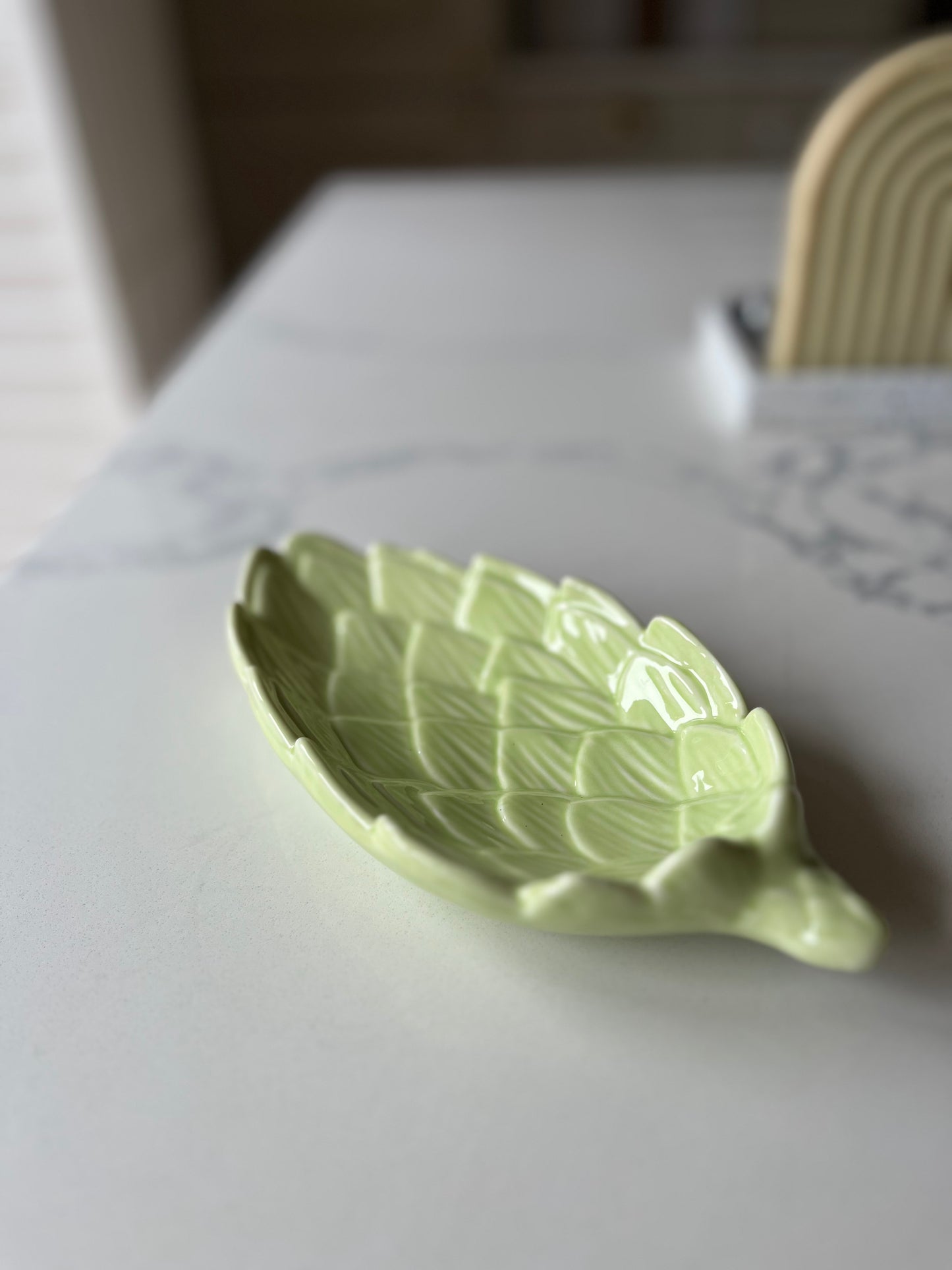 Artichoke ceramic spoon rest