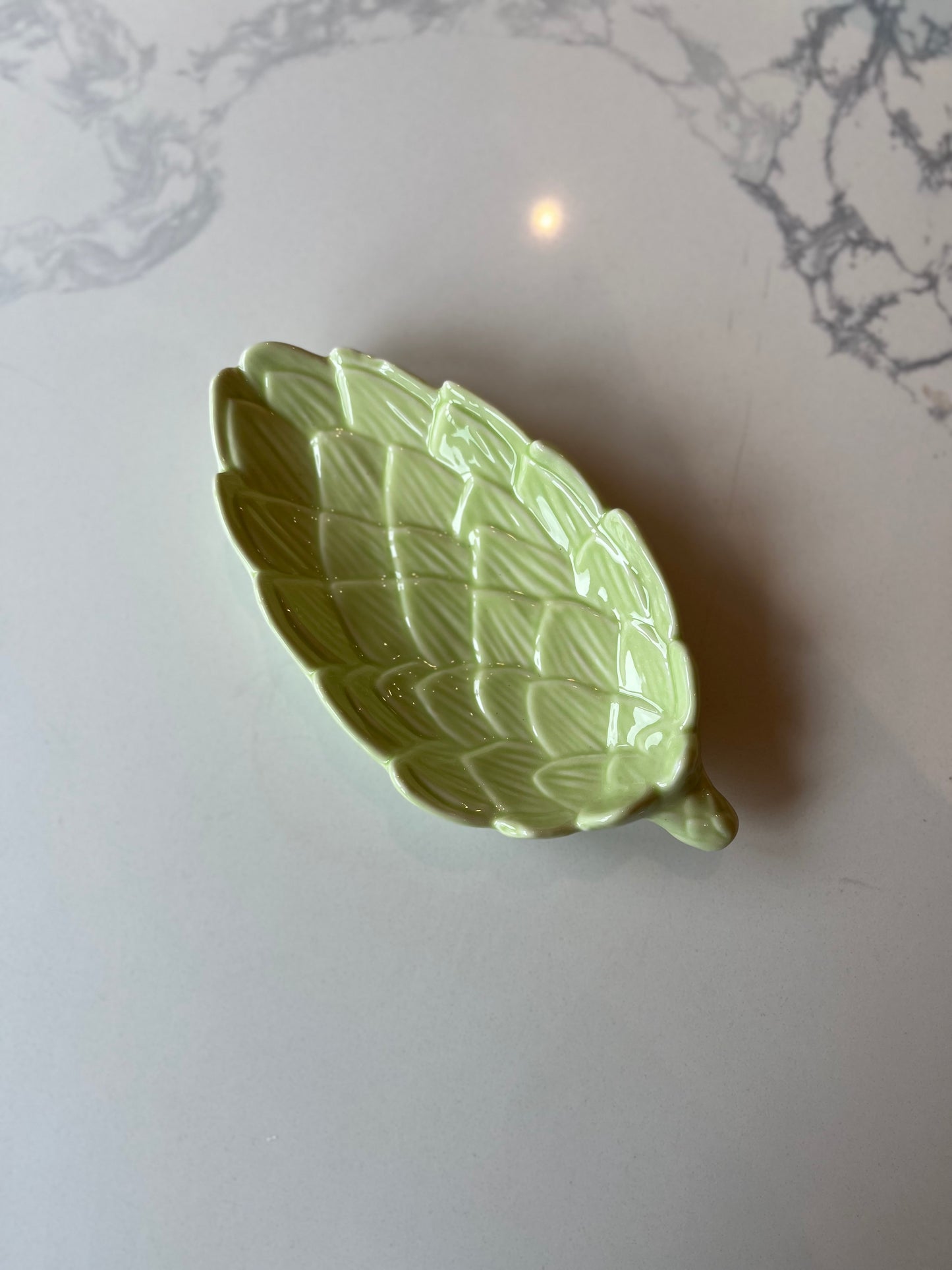 Artichoke ceramic spoon rest