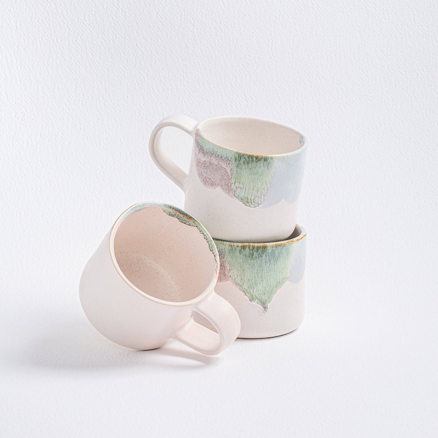 Chunky dipped glaze ceramic mug