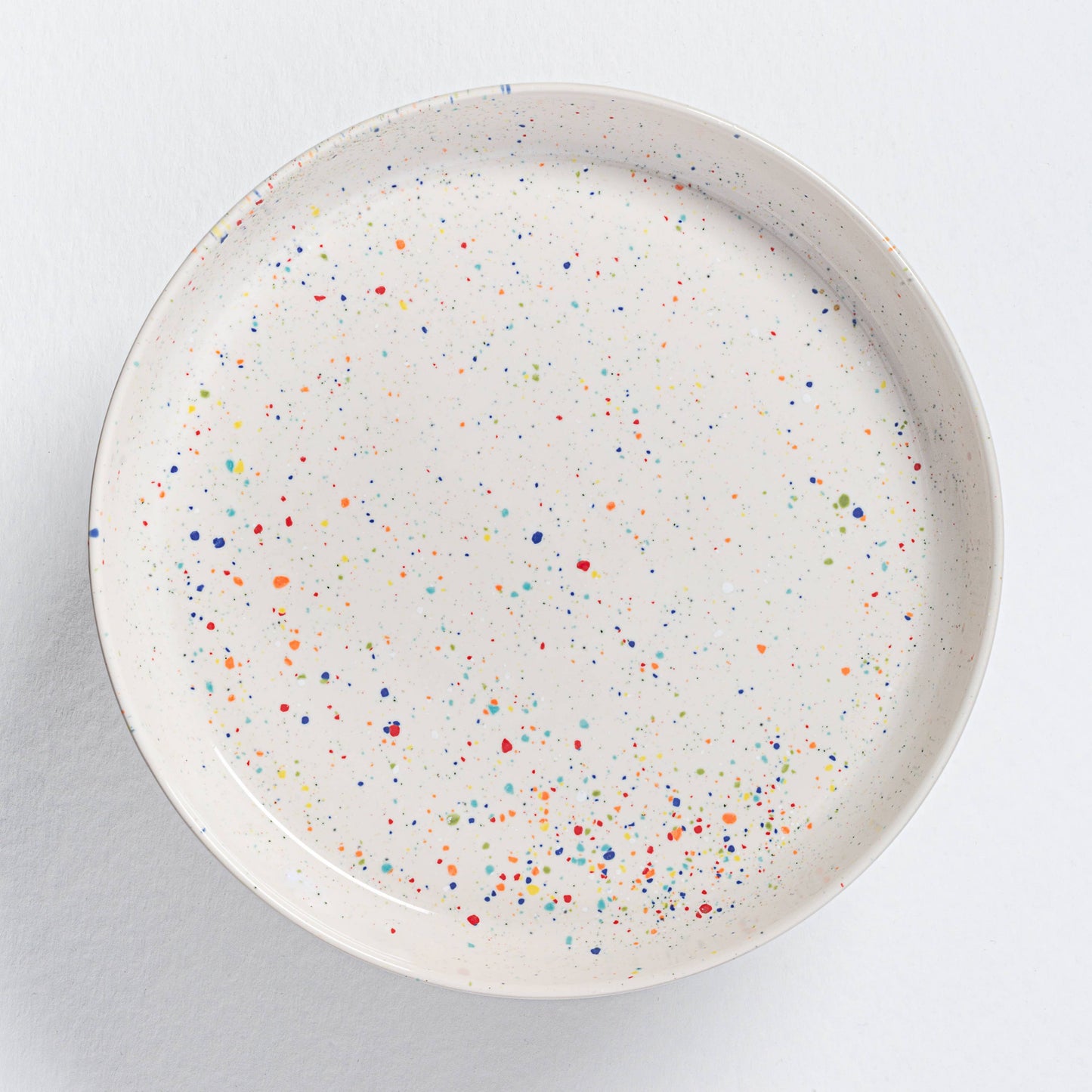 White Cake Stand with Splatter pattern